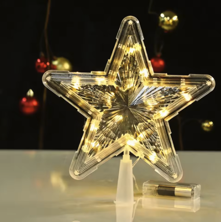 PineGlow™ LED Star Tree Topper